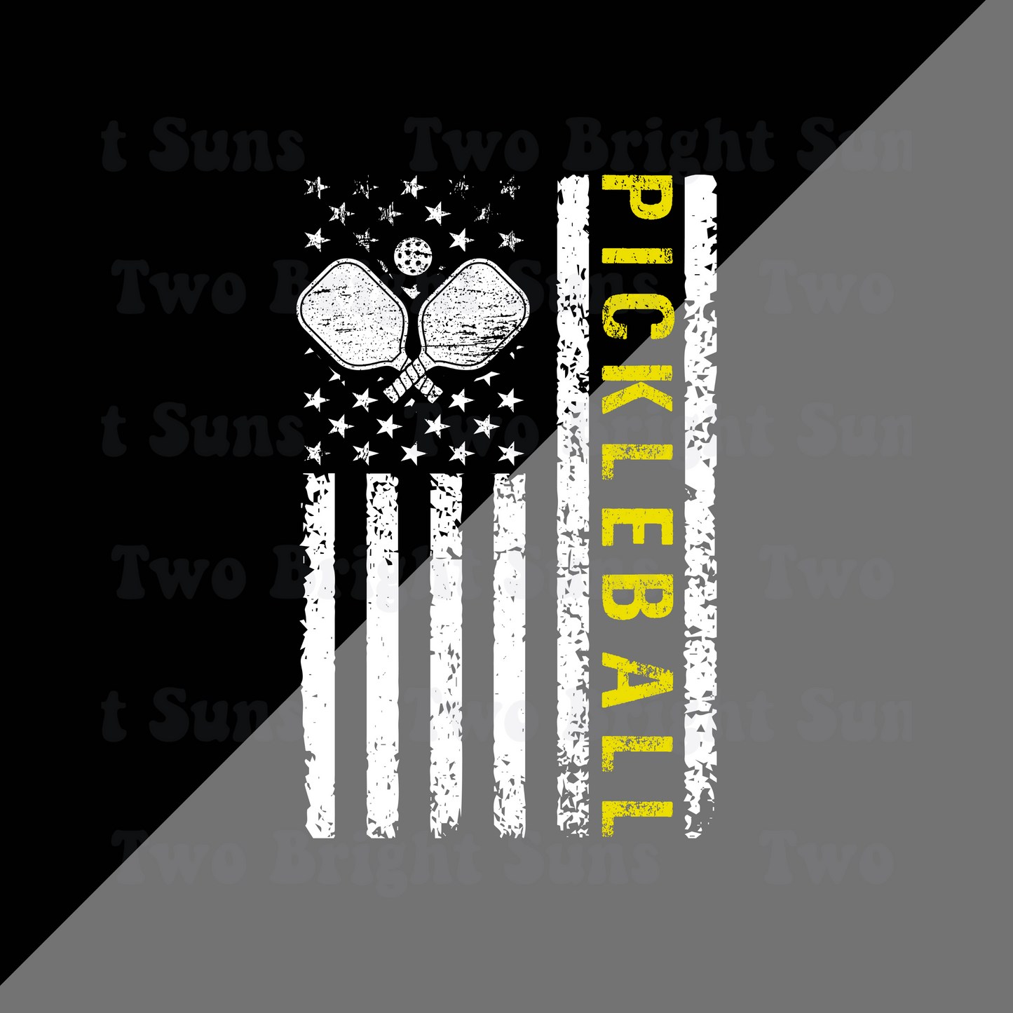 White Pickleball Flag