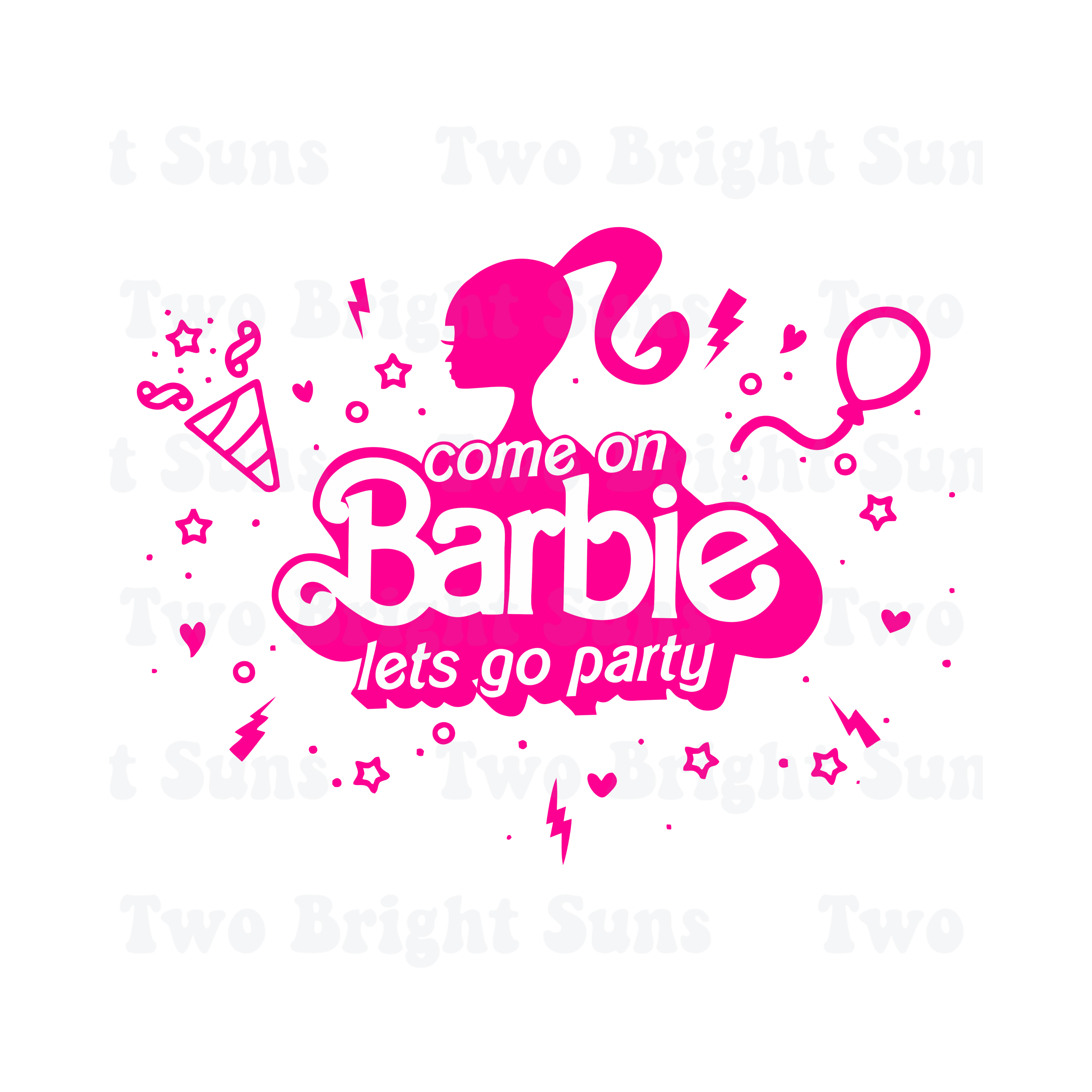 Come On Barbie Lets Go Party Confetti Two Bright Suns