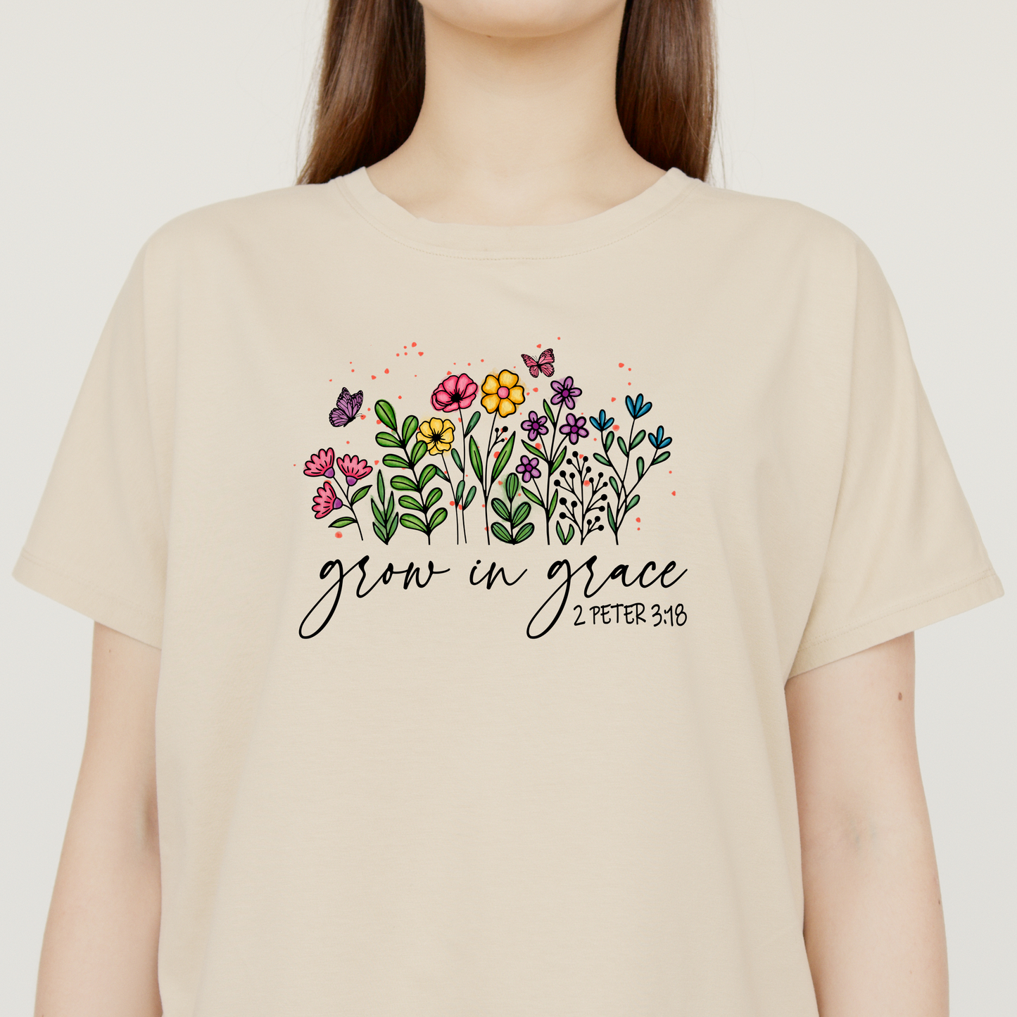 Grow In Grace Floral Jesus