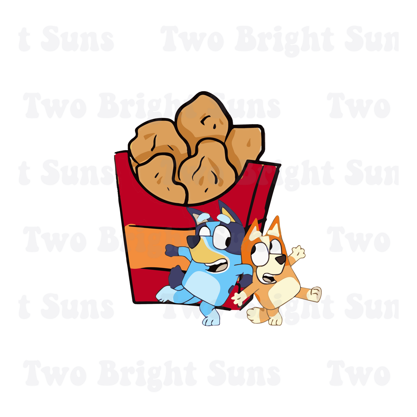Chicken Nuggets and Bluey