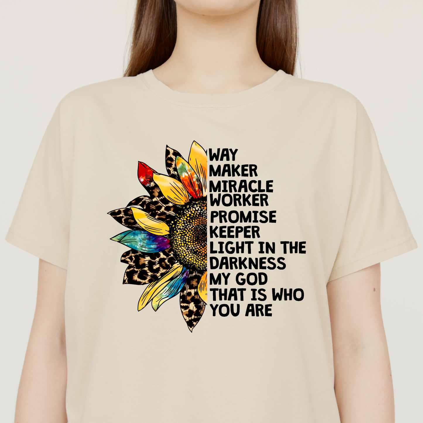 My God that is who you are sunflower