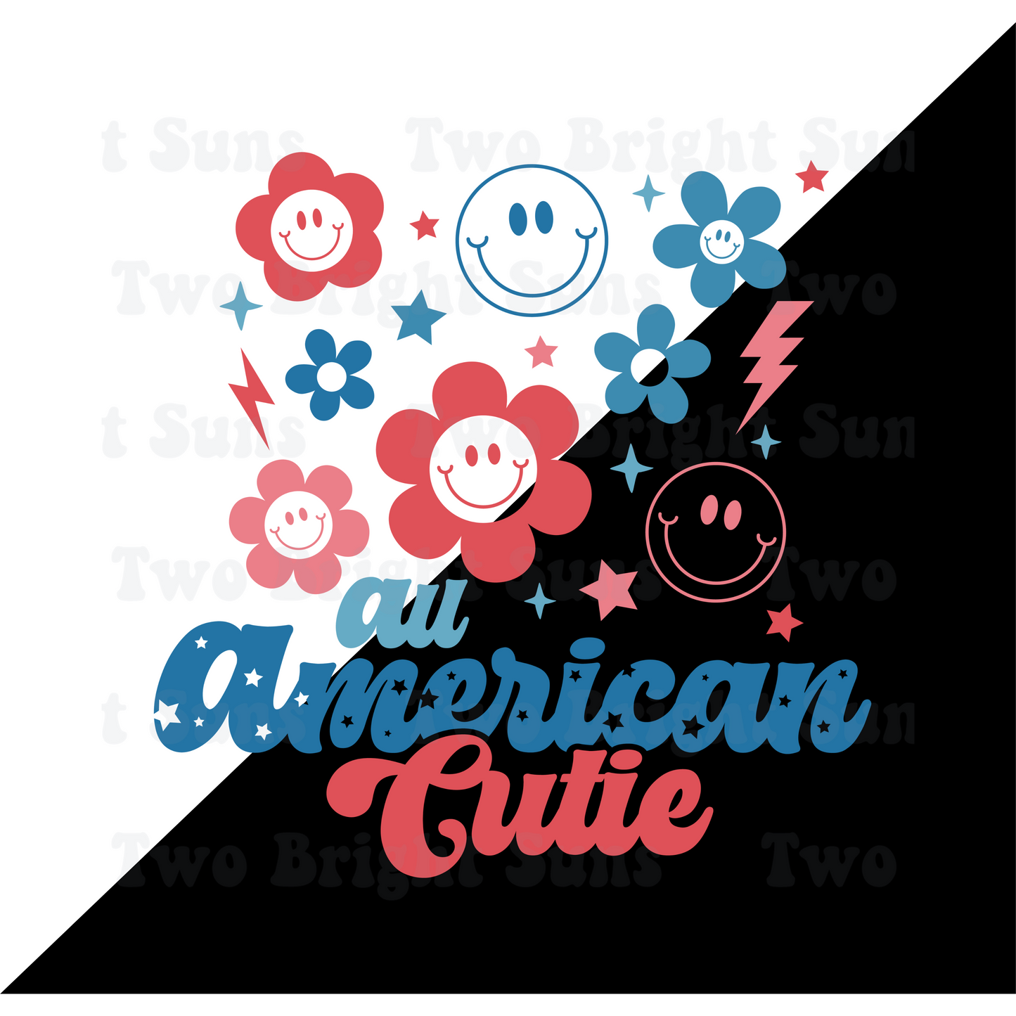 4th of July All American Babe Retro