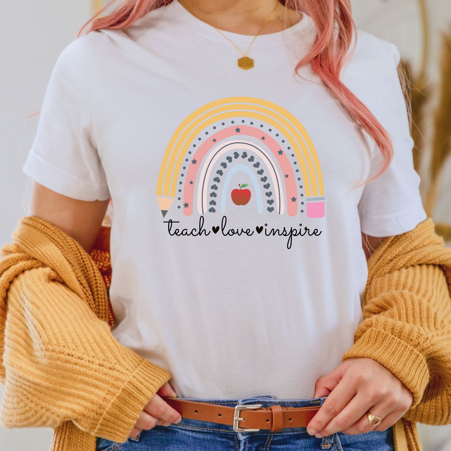 Teach Love Inspire Rainbow
