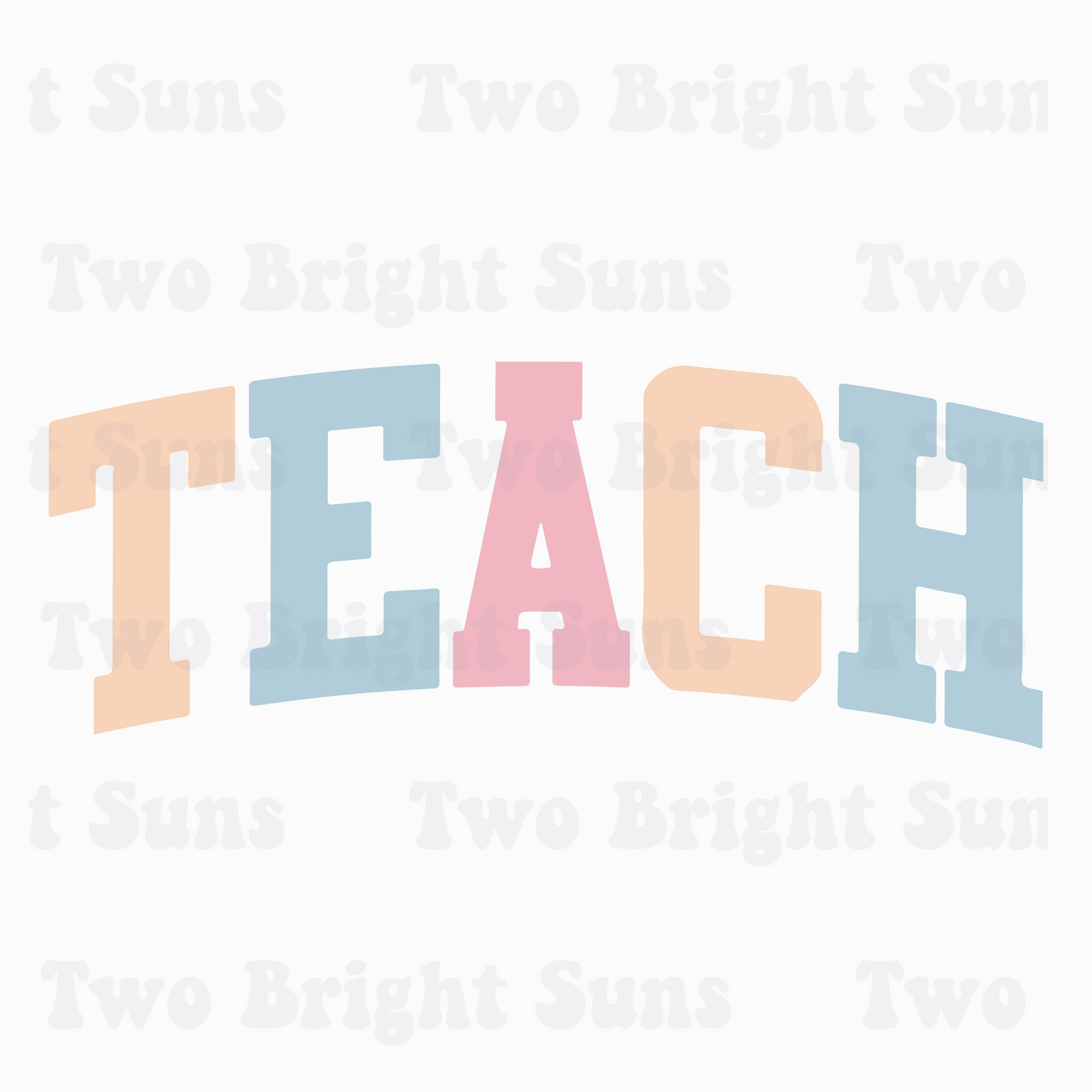 Teach Colorful Pastel Curve