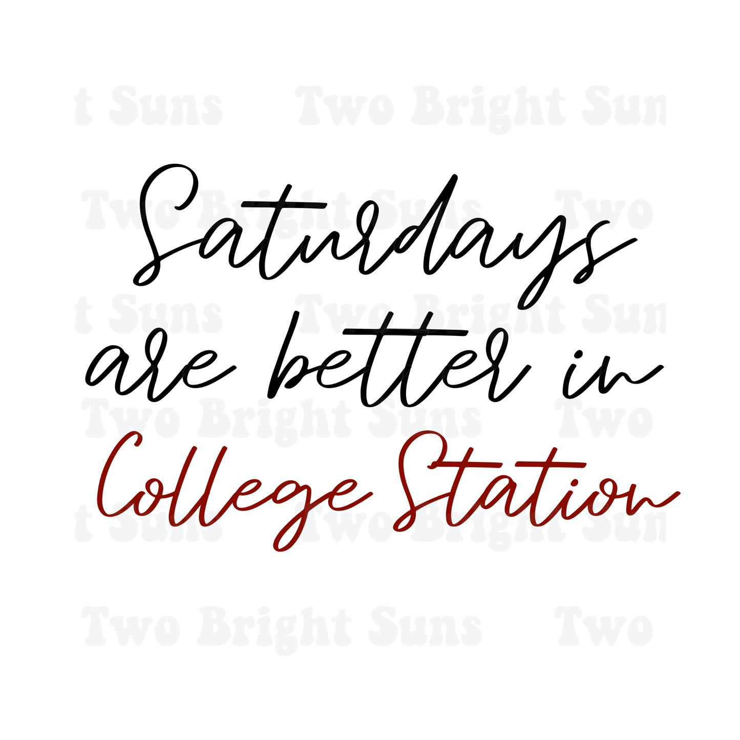 Saturdays are better in....