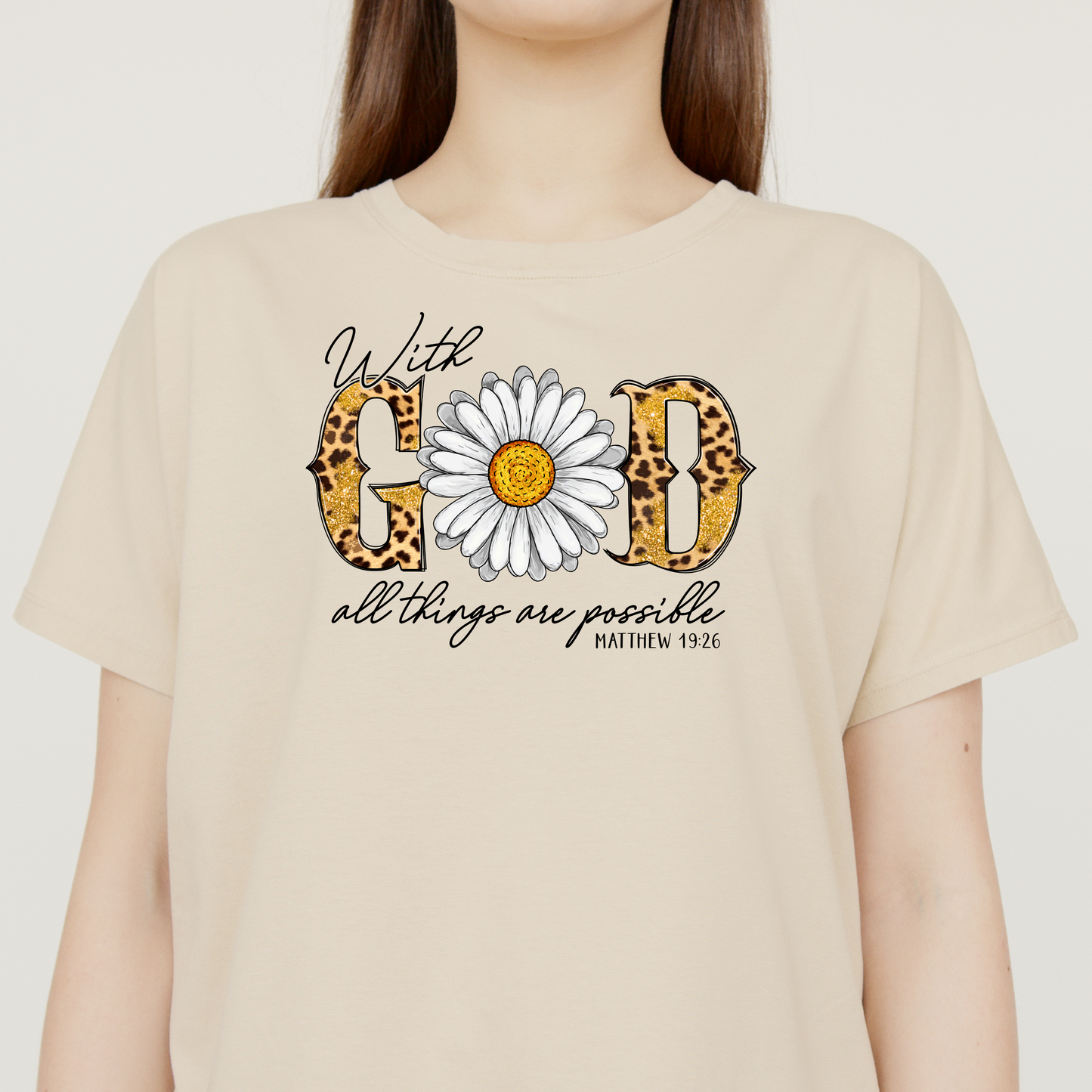With God all things are Possible Sunflower