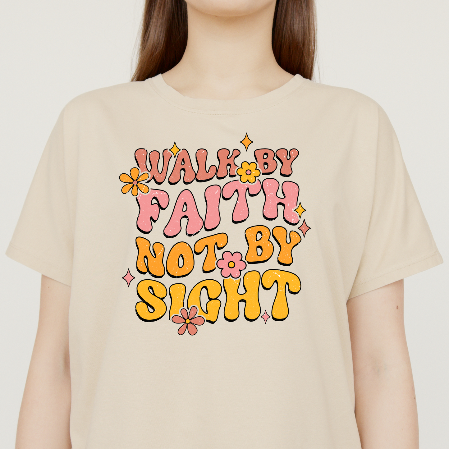 Walk by Faith and not by sight Bible Retro