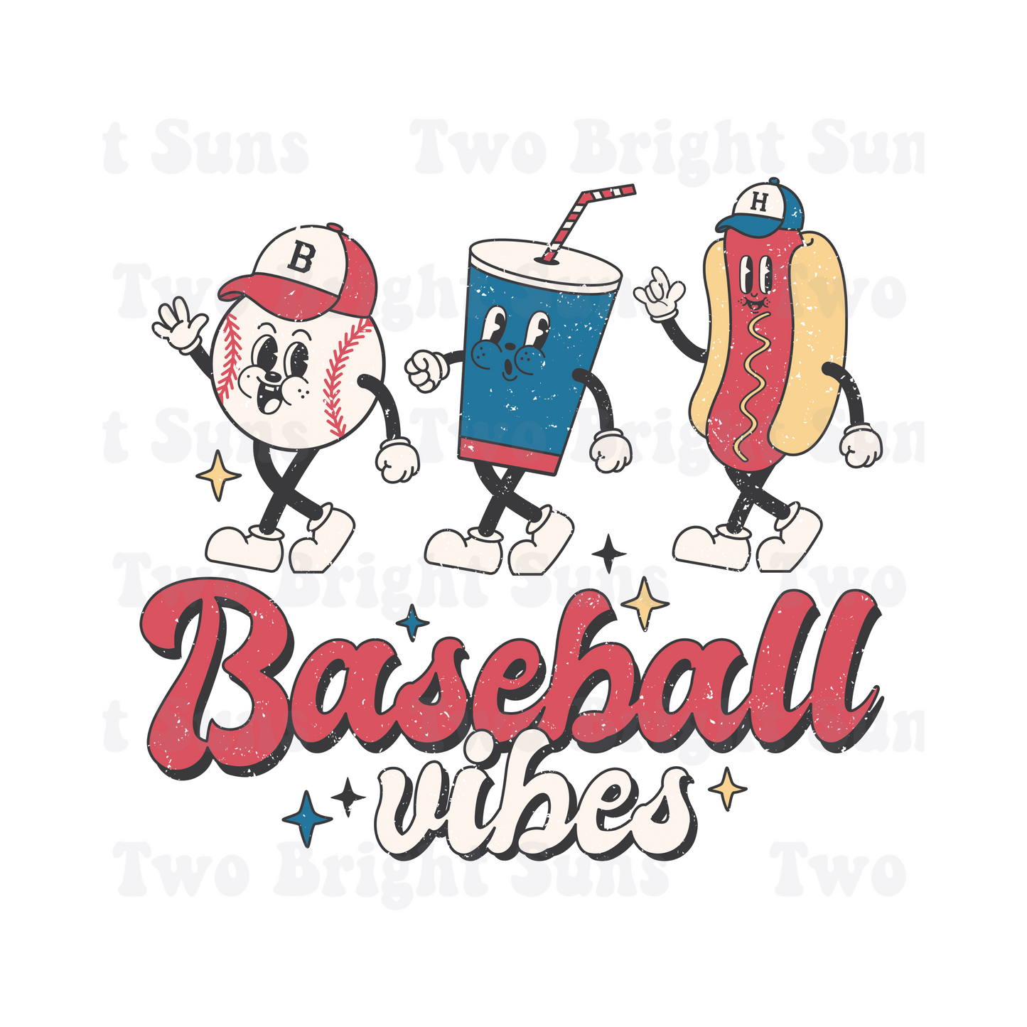 Baseball Vibes Concession Retro