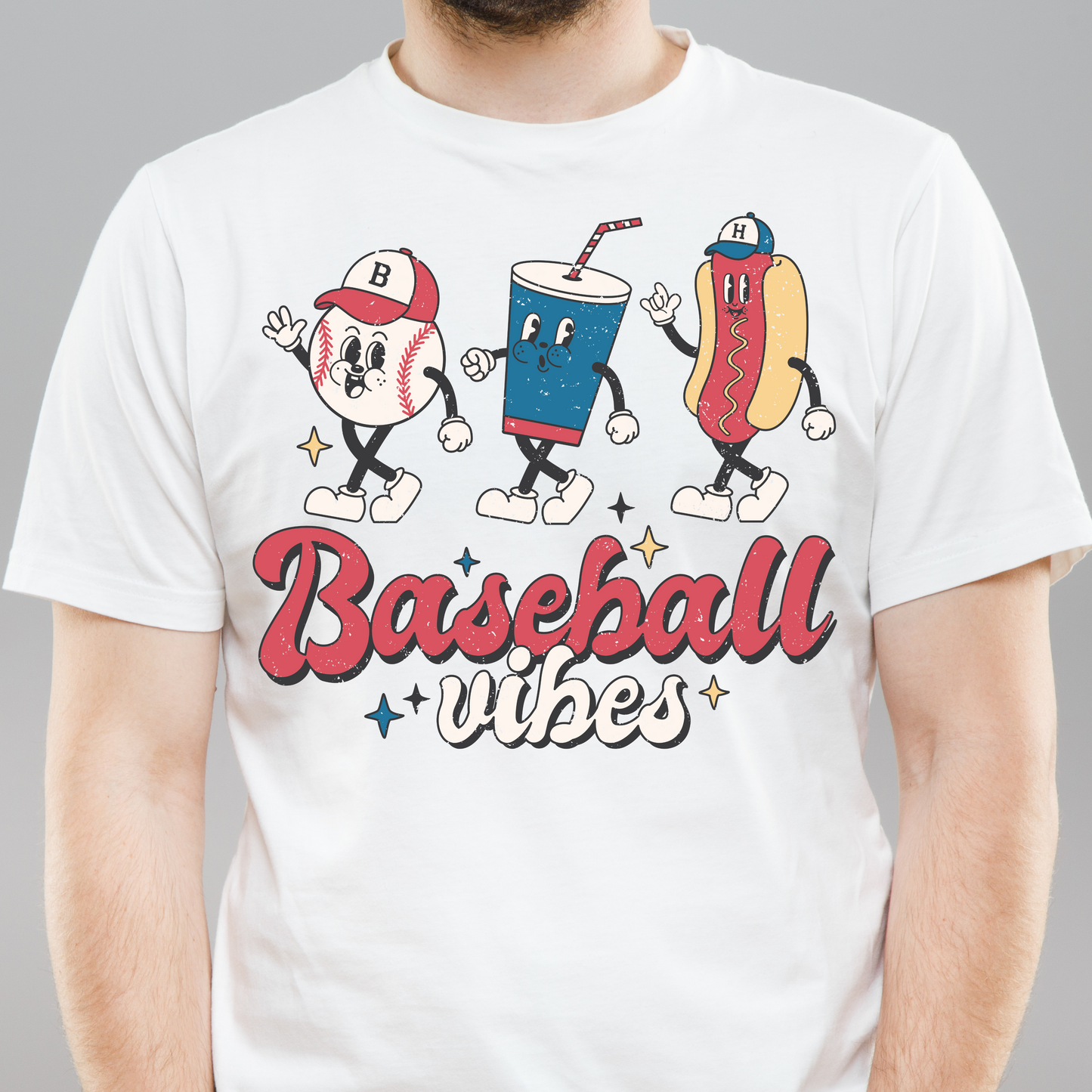 Baseball Vibes Concession Retro