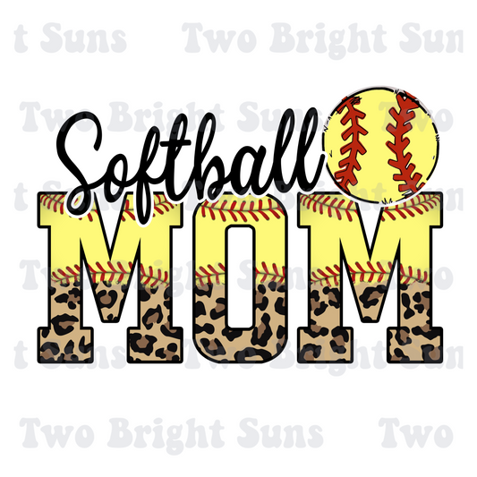 Softball Mom Leopard