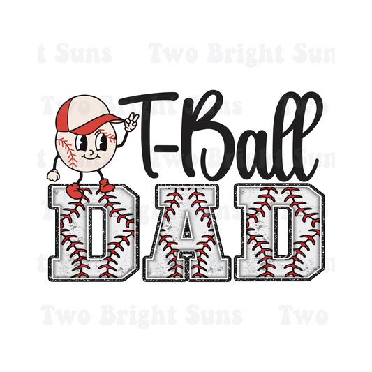 T Ball Dad Retro