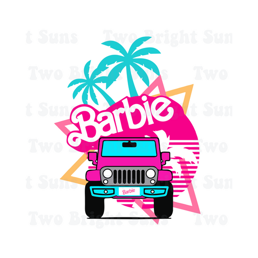 Pink Jeep Barbie #3