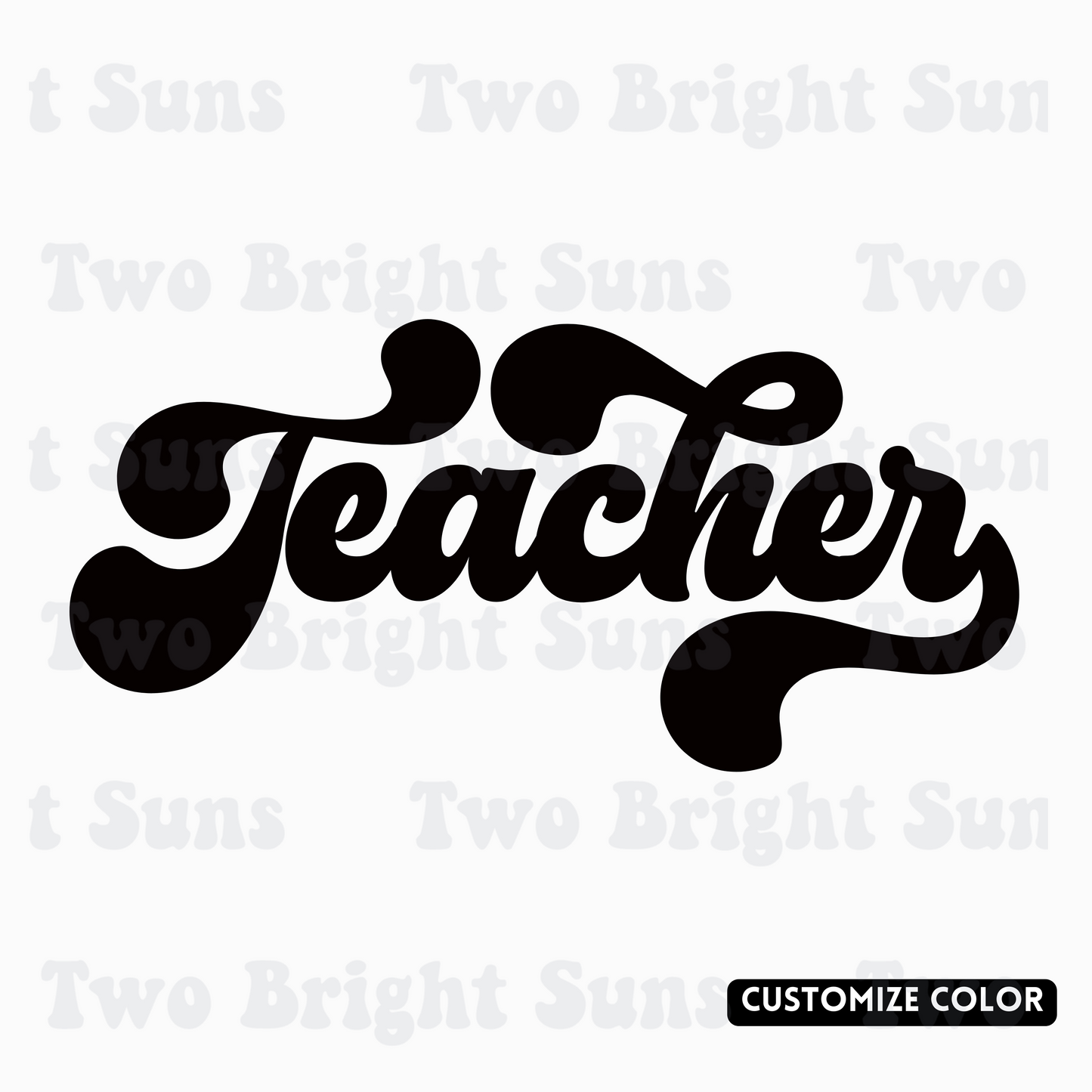 Teacher Retro  | Customize Color Option