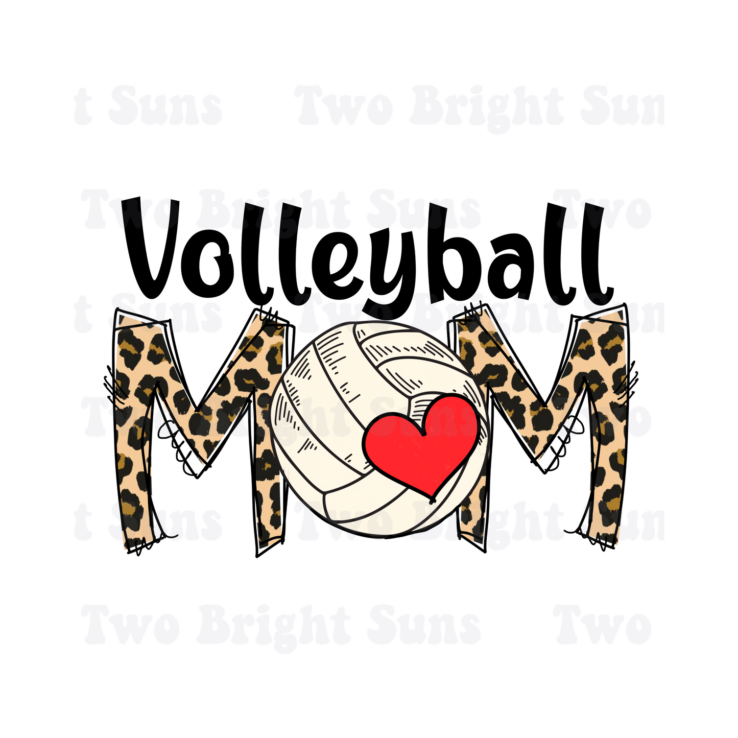 Leopard Volleyball Mom