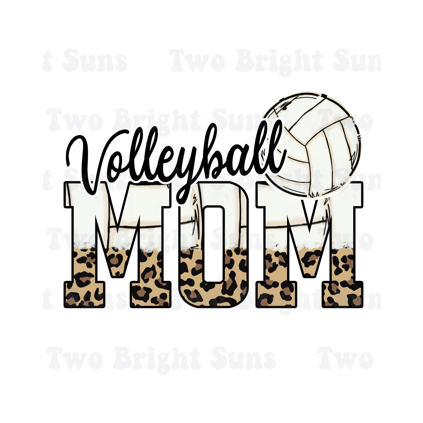 Leopard Volleyball Mom