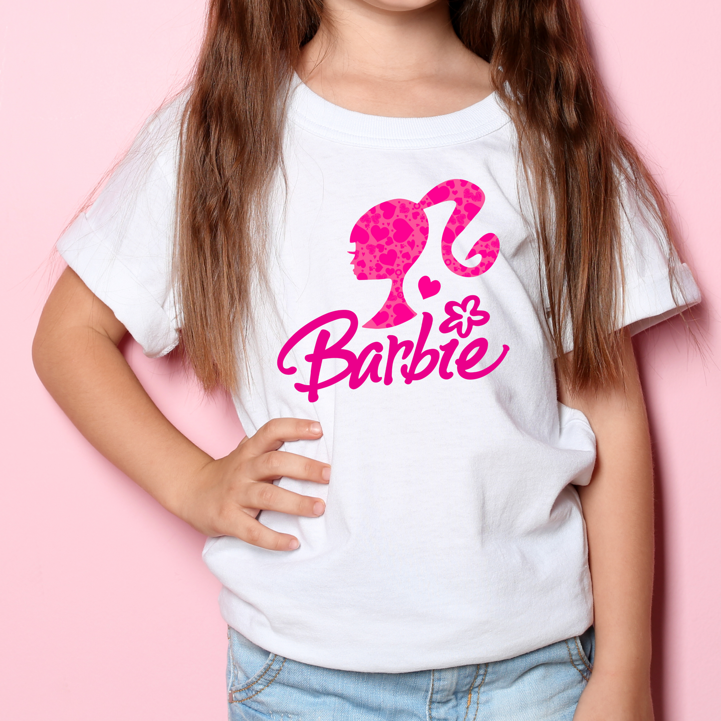 Cute Barbie Logo Hearts