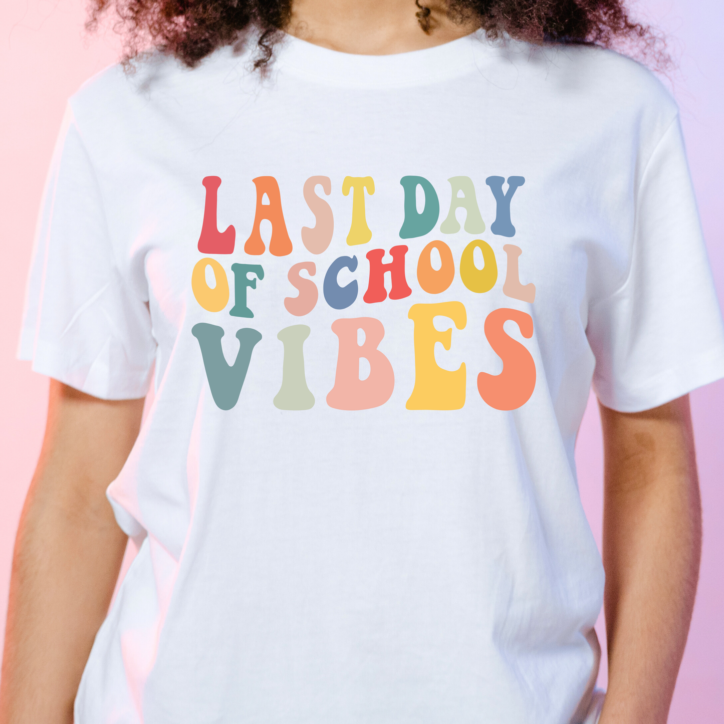 Last Day of School Vibes Colorful Retro  | Last Day of School