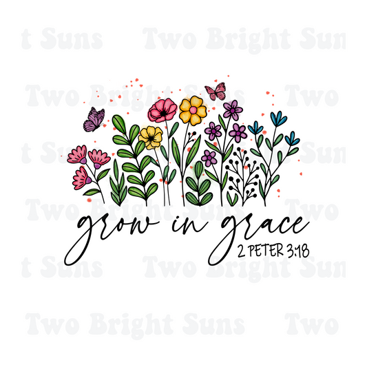 Grow In Grace Floral Jesus