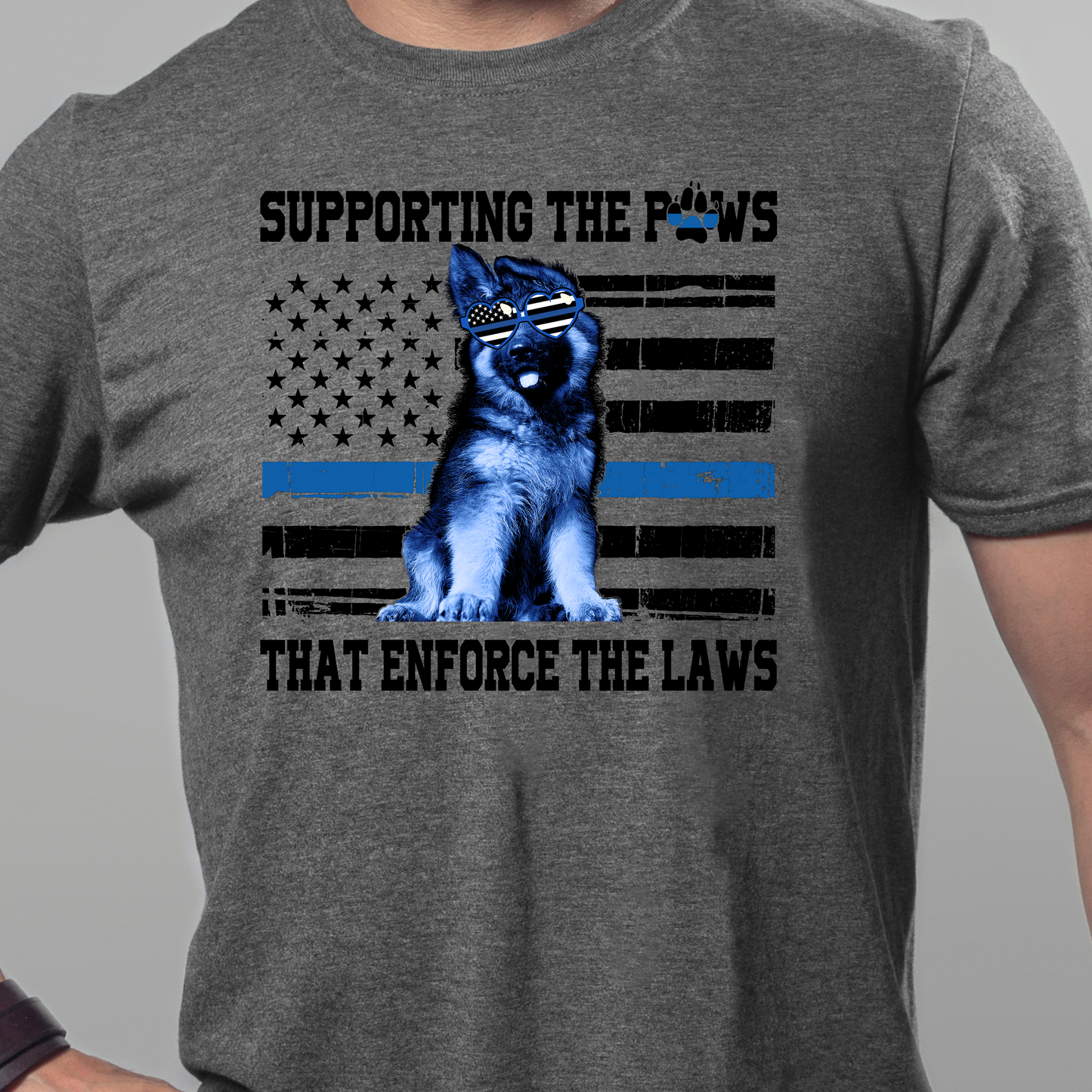 I support the paws that enforce the laws