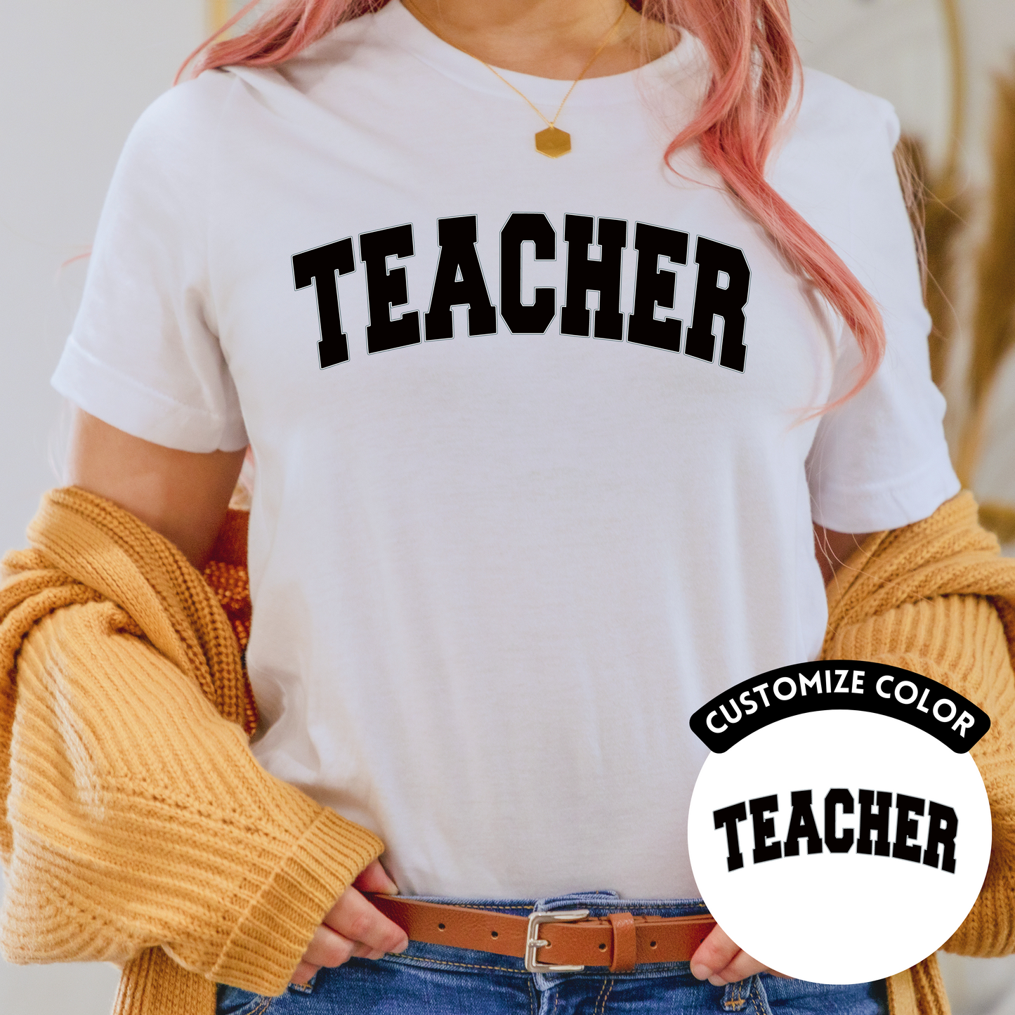 Teacher Varsity Curve  | Customize Color Option