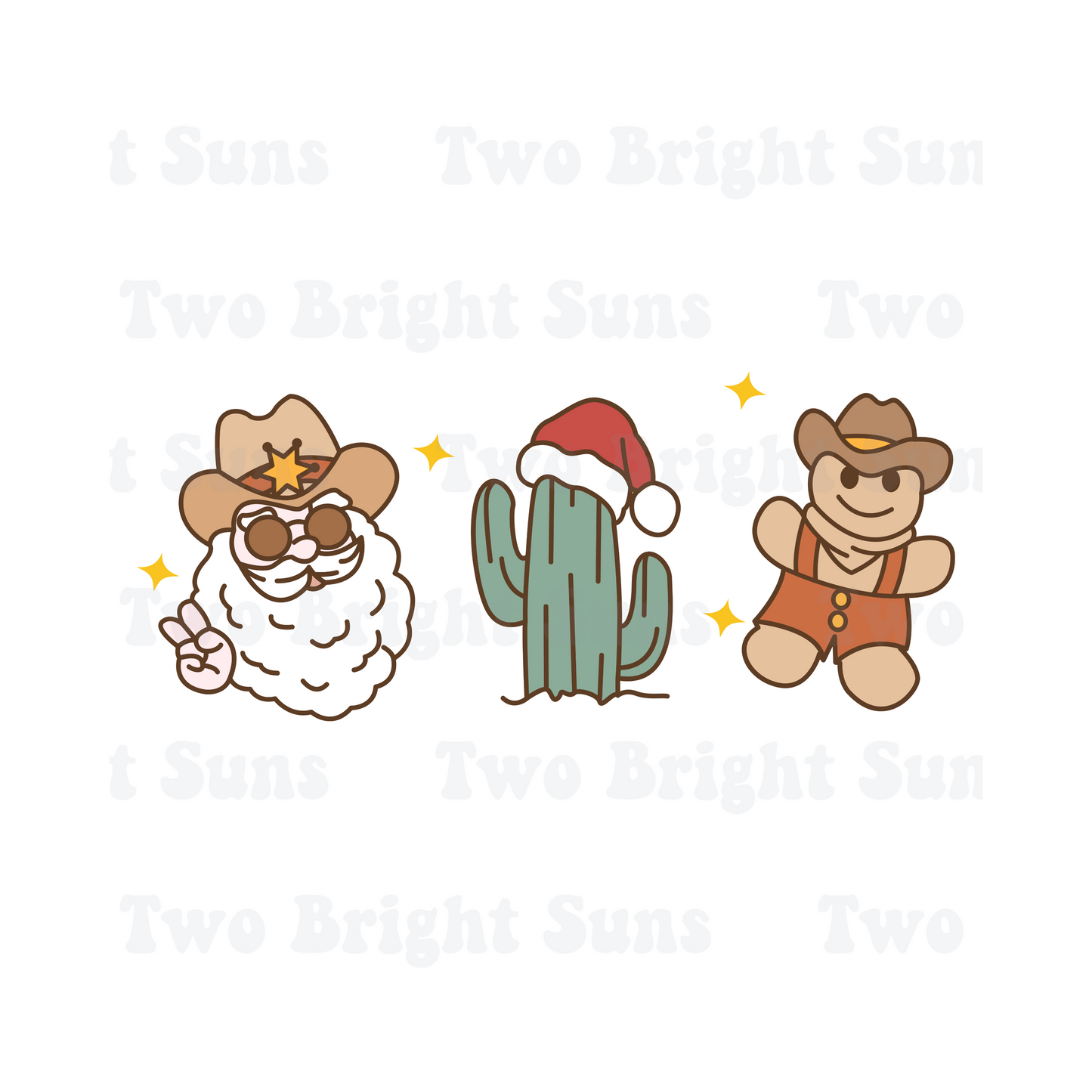 Western Santa , Cactus and Gingerbread