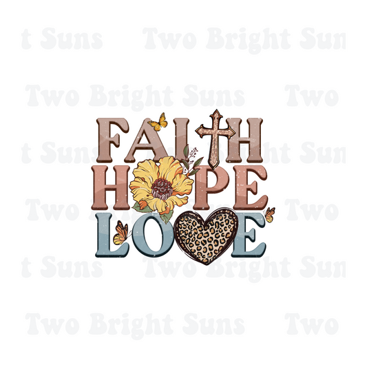 Faith Hope and Love Jesus