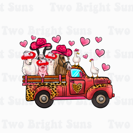 Valentine Farmer Animals