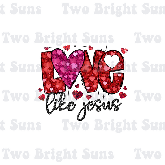 Love Like Jesus Faux Sequins