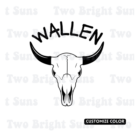 Wallen Bull Skull | Customize Color