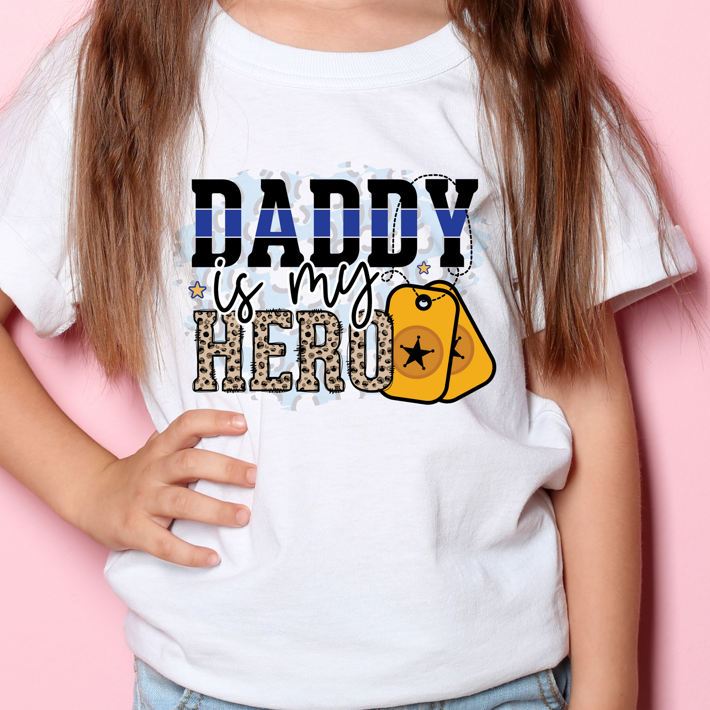 Daddy is my Hero Leopard Bold