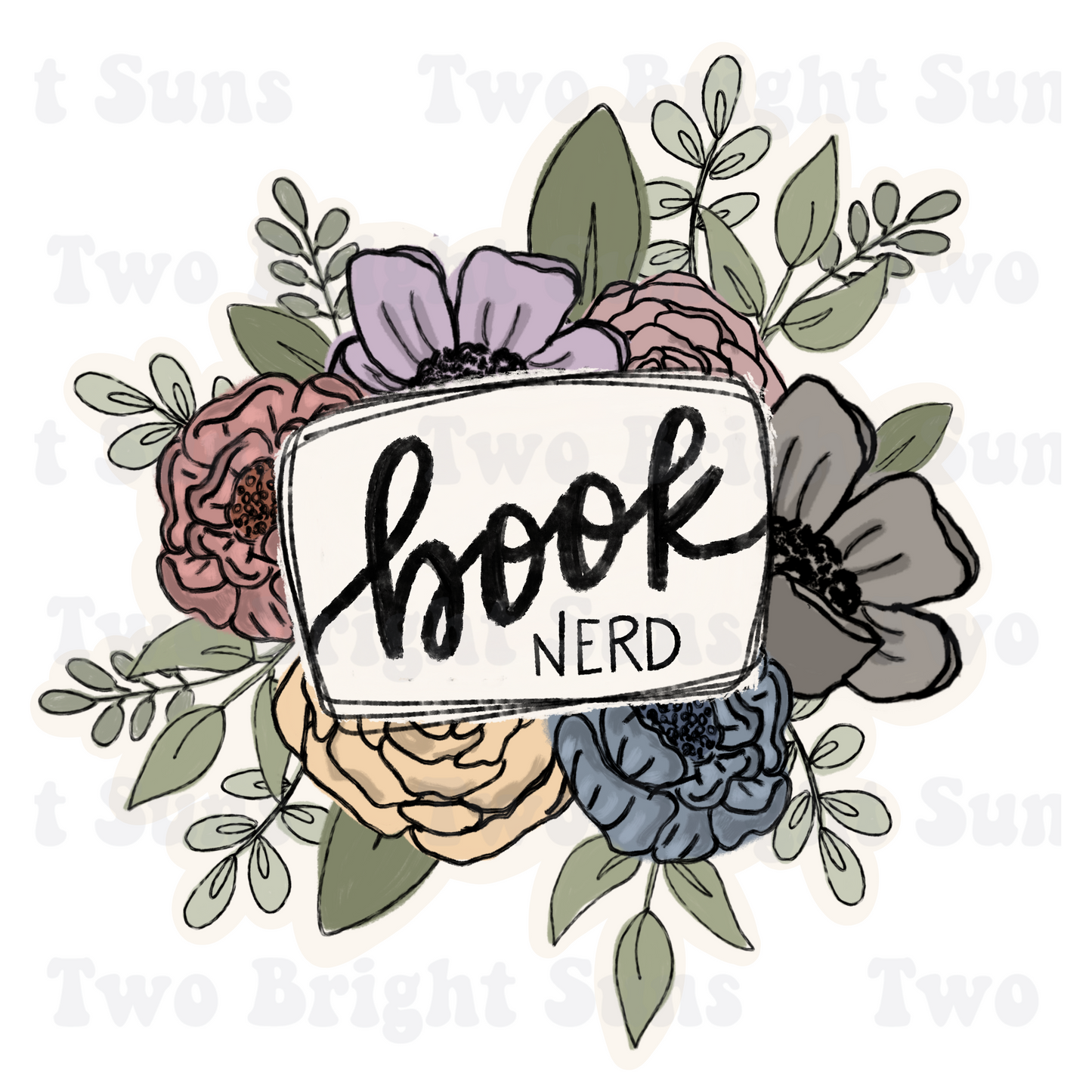 Floral Book Nerd