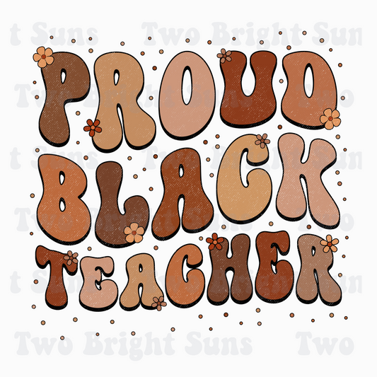 Retro Proud Black Teacher