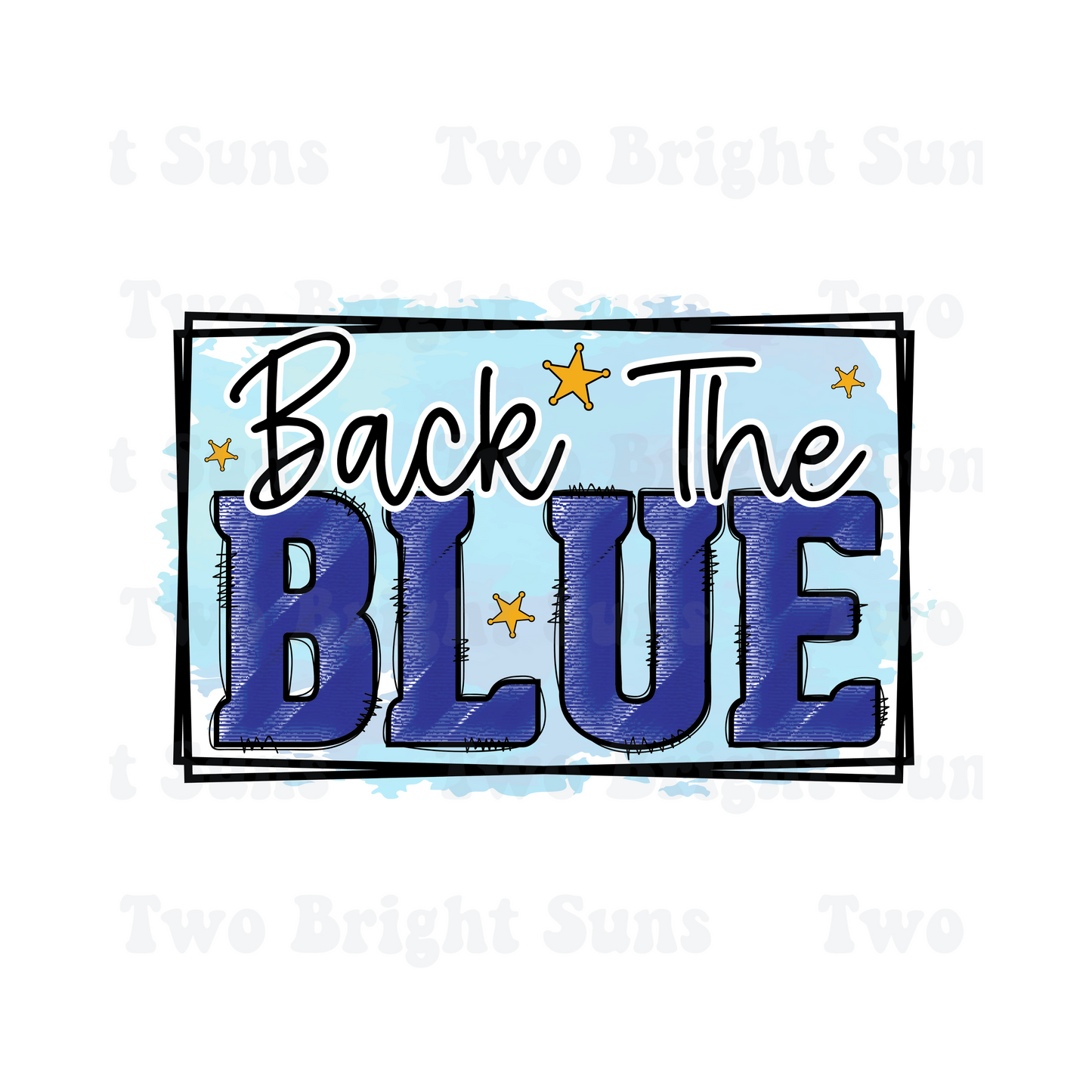 Back the Blue Simple