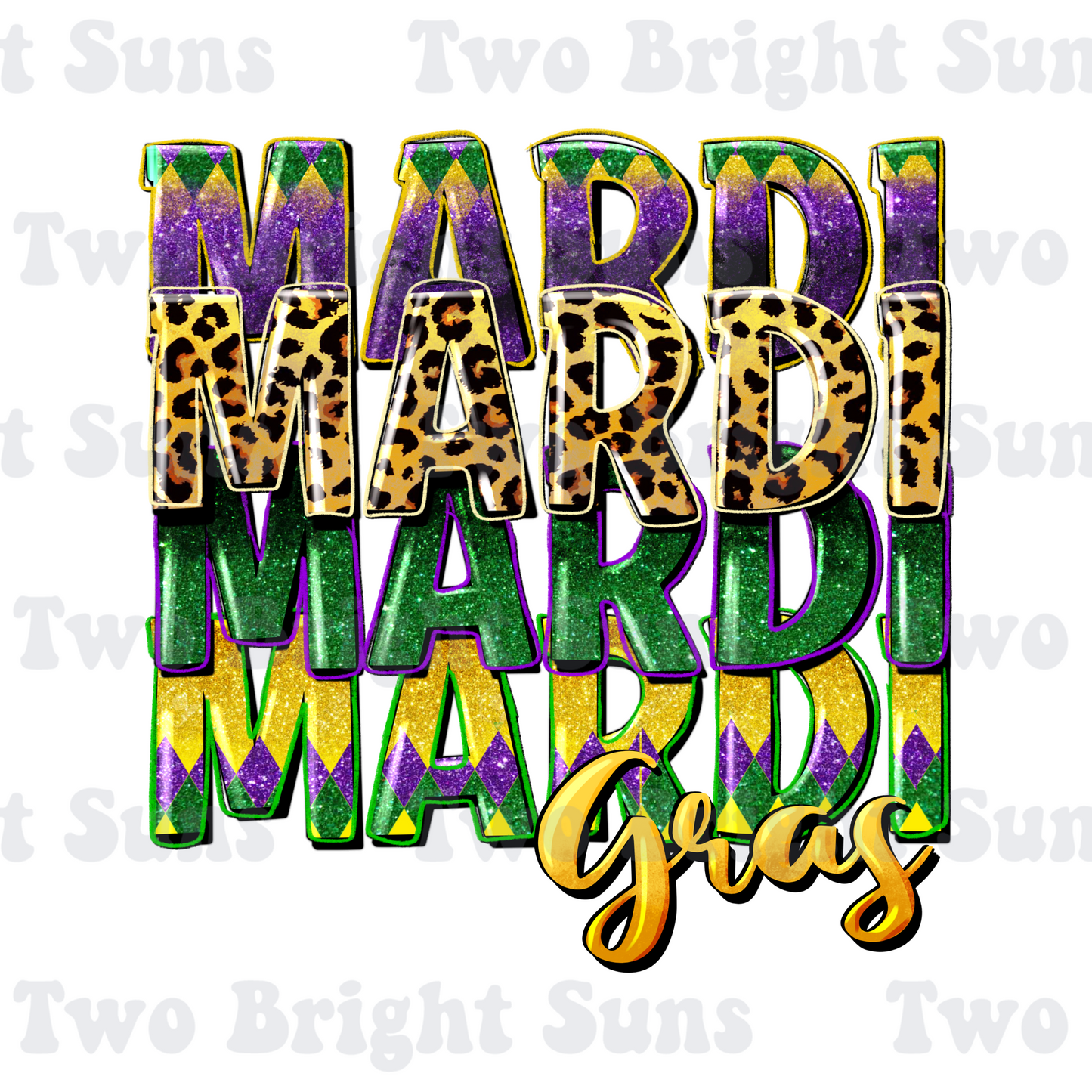 Mardi Gras Stacked