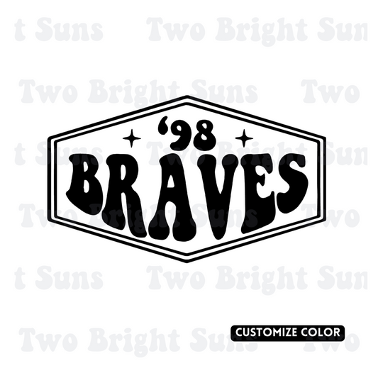 98 Braves Retro Wallen | Customize Color