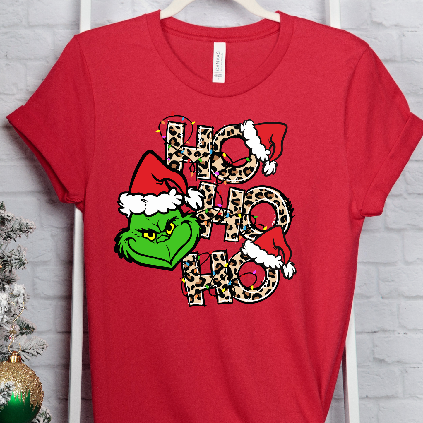 Ho Ho Ho Grinch Leopard