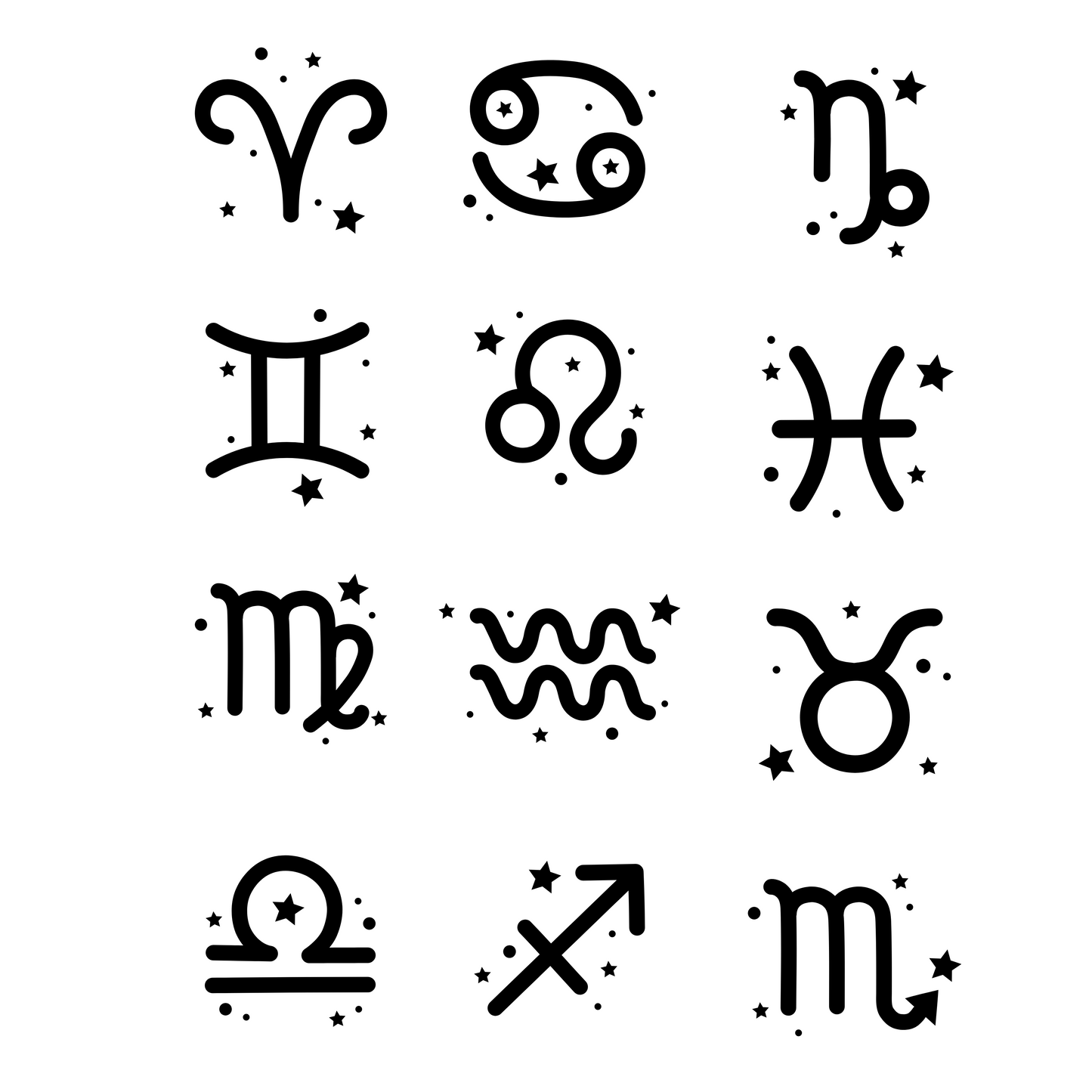 Zodiac Bold Sign